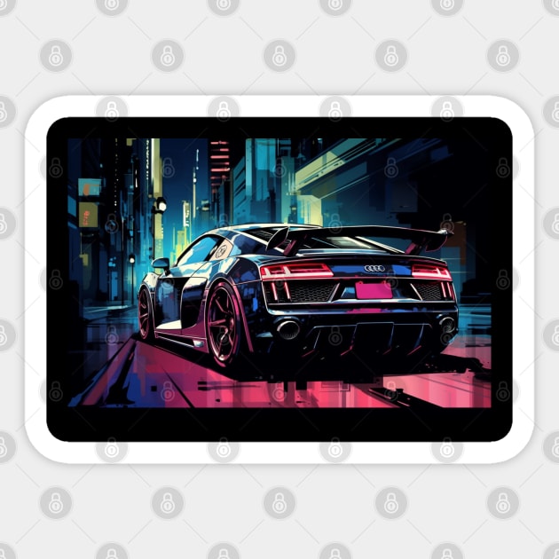 Audi R8 Sticker by Speed Culture Apparel